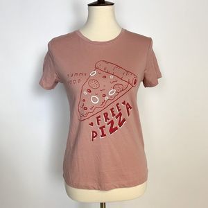 Pizza Shirt Woman’s Cotton Tee NEW